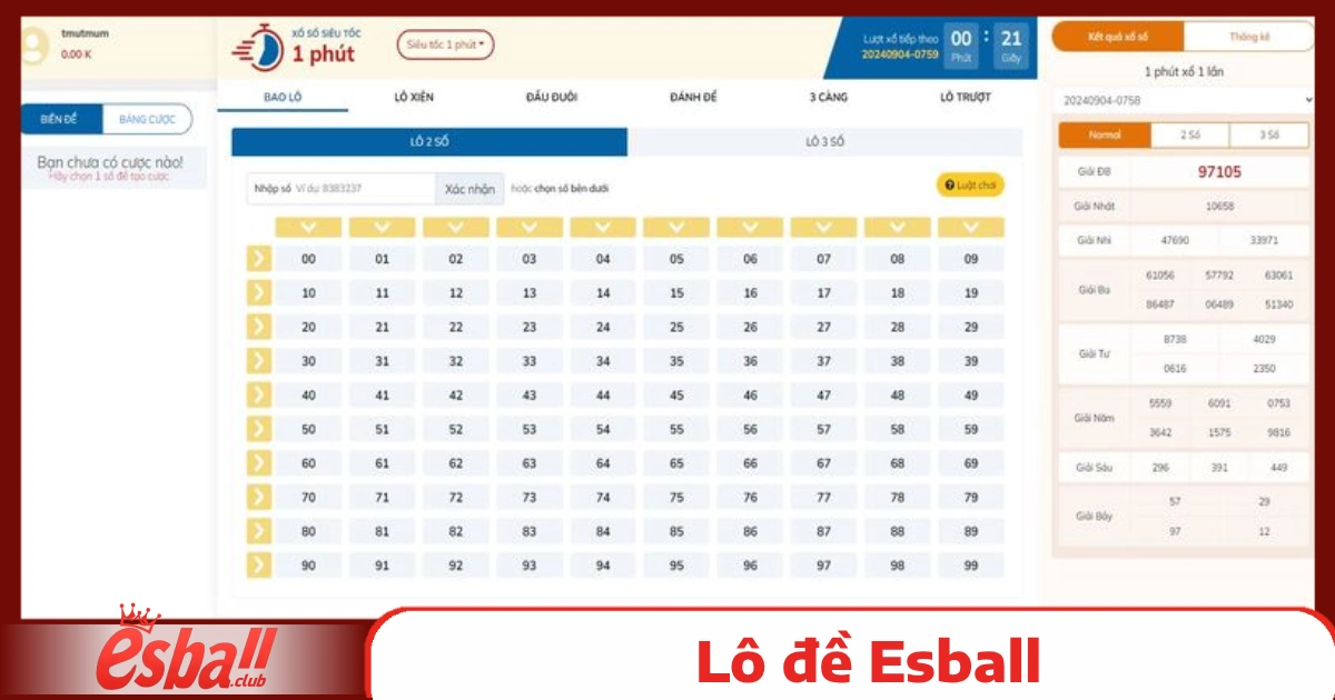 Lô đề Esball 4 Mẹo Chơi Lô Đề Esball Dễ Thắng